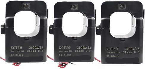 3PCS Split Core Current Sensor Open Type Metering Current Transformer KCT50 300A/5 800A/5 1500A/5 1000A/5 Flame Retardant ABS(500 (5A) 3PCS) in Kuwait