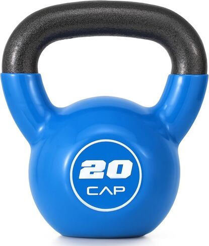 CAP Vinyl Coated Cast Iron Kettlebell,20 LB Home Gym Weight in Kuwait