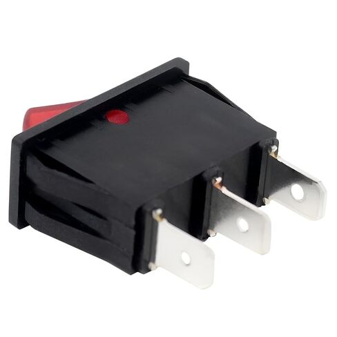 مفتاح تشغيل/إيقاف تشغيل ZE-235L - 16A 125V SPST، مفتاح ثلاثي الشق لأغطية المطبخ والمصابيح والأجهزة والمواقد الكهربائية ومطاحن المقاعد وشرائط الطاقة والفشار وآلات الفراغ - أسود in Kuwait