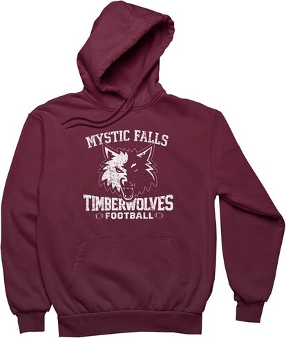 Donkey Tees Mystic Falls Timberwolves - Salvatore 17 Donovan 6 Lockwood 1 كرة القدم جيرسي ستايل هوديي in Kuwait