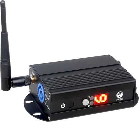 وحدة تحكم DMX512 - جهاز إرسال/استقبال لاسلكي 2.4 جيجا مع شاشة LCD، مكرر طاقة قابل للتعديل، تعتيم في الوقت الحقيقي لأضواء DJ، وتأثيرات المسرح، وإضاءة الديسكو والحفلات in Kuwait