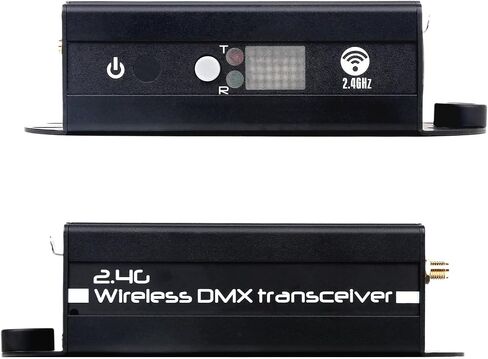 وحدة تحكم DMX512 - جهاز إرسال/استقبال لاسلكي 2.4 جيجا مع شاشة LCD، مكرر طاقة قابل للتعديل، تعتيم في الوقت الحقيقي لأضواء DJ، وتأثيرات المسرح، وإضاءة الديسكو والحفلات in Kuwait