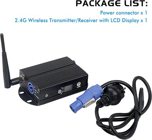 وحدة تحكم DMX512 - جهاز إرسال/استقبال لاسلكي 2.4 جيجا مع شاشة LCD، مكرر طاقة قابل للتعديل، تعتيم في الوقت الحقيقي لأضواء DJ، وتأثيرات المسرح، وإضاءة الديسكو والحفلات in Kuwait