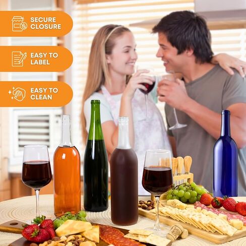 FastRack - زجاجات النبيذ الأخضر الشامبانيا سعة 750 مل (عبوة من 6 قطع) | زجاجات مشروبات بوردو الخضراء W5، زجاجة فارغة للمشروبات سعة 750 مل | 6 في كل علبة - لا تتضمن الفلين in Kuwait