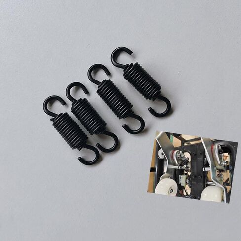 Extension Spring, 4PCS Massage Chair Movement Swing Arm Accessories 54mm Length Black Tension Spring in Kuwait