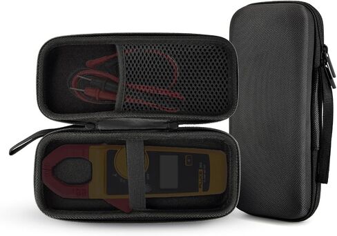 حقيبة تخزين ذات غلاف صلب من مادة EVA حقيبة حمل لجهاز Fluke F301/F302+/F303/F305/362 حقيبة اختبار متعددة (أسود) in Kuwait