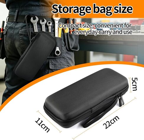 حقيبة تخزين ذات غلاف صلب من مادة EVA حقيبة حمل لجهاز Fluke F301/F302+/F303/F305/362 حقيبة اختبار متعددة (أسود) in Kuwait