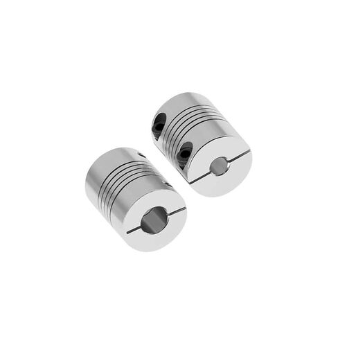4pcs Flexible Couplings, Size 6.35 * 10mm, Outer Diameter 19mm, Length 25mm, Mainly Used for Connecting Motors, Stepper, Etc in Kuwait