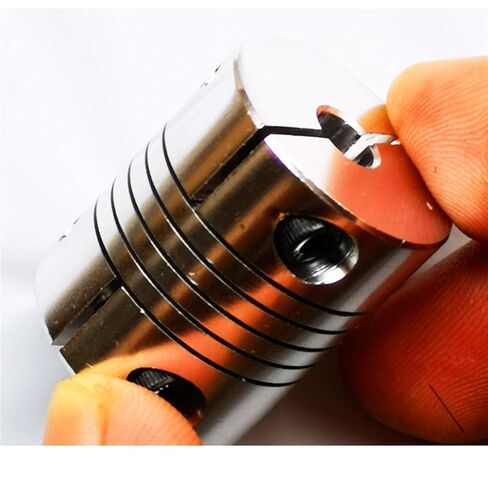 4pcs Flexible Couplings, Size 6.35 * 10mm, Outer Diameter 19mm, Length 25mm, Mainly Used for Connecting Motors, Stepper, Etc in Kuwait