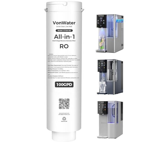 CT100-RO Replacement Filter | 𝐑𝐞𝐯𝐞𝐫𝐬𝐞 𝐎𝐬𝐦𝐨𝐬𝐢𝐬 RO Filter Cartridge for CT910/C5/CT910G Series | 100GPD 12-24 Months | NSF/ANSI372,42,58, Reduce TDS PFAS (CT100-RO) in Kuwait