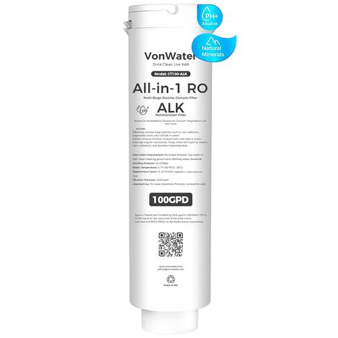 CT100-RO Replacement Filter | 𝐑𝐞𝐯𝐞𝐫𝐬𝐞 𝐎𝐬𝐦𝐨𝐬𝐢𝐬 RO Filter Cartridge for CT910/C5/CT910G Series | 100GPD 12-24 Months | NSF/ANSI372,42,58, Reduce TDS PFAS (CT100-RO) in Kuwait