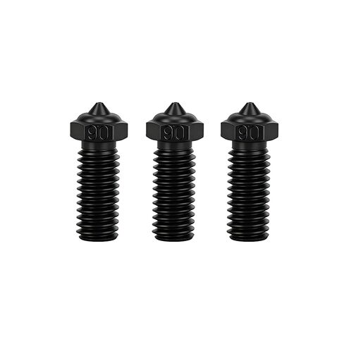 3 قطع فوهات فولاذية صلبة لـ R QIDI Q1 Pro/X-Max 3 / Q1 Pro/X-Plus 3 / X-Smart 3 Extruder hotend، فوهات مقاومة درجات الحرارة العالية لملحقات R QIDI 3D (0.4 مم) in Kuwait