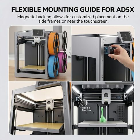 ترقية مجموعة مصابيح LED لـ Flashforge Adventurer-5X5M 3D-Printing: 2pcs Magnetci 24V 42 LED Light Bar مع توصيل الناشر الناعم وتشغيل أجزاء الطابعة ثلاثية الأبعاد in Kuwait