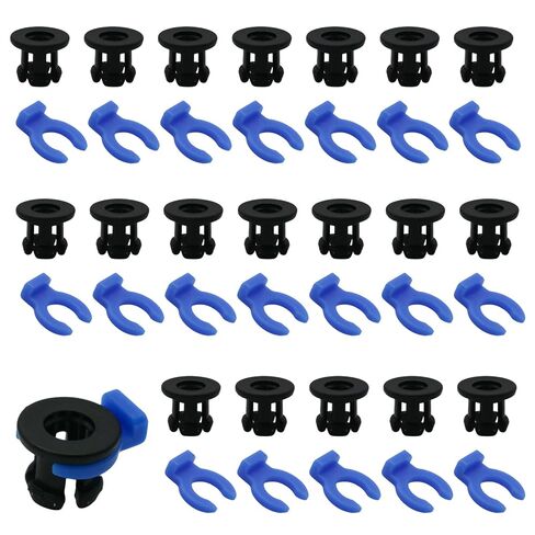 40pcs Bowden Tube Coupler Set,Durable 1.75mm Bowden Coupling Clip Reliable Clamp Clip,Versatile Collet for 3D Printer Accessories in Kuwait