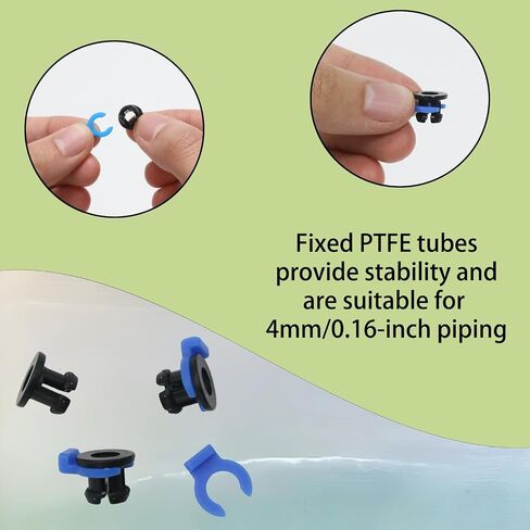 40pcs Bowden Tube Coupler Set,Durable 1.75mm Bowden Coupling Clip Reliable Clamp Clip,Versatile Collet for 3D Printer Accessories in Kuwait