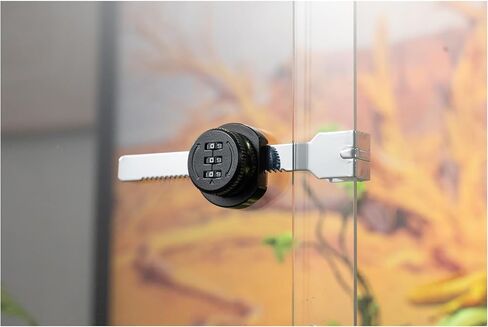 Terrarium Combination Lock Keyless 3-Digit Password Security Latch for Reptile Enclosure Cabinet in Kuwait