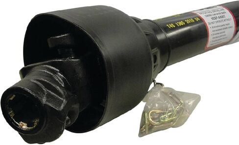 Rareelectrical Pto Drive Shaft Series 4 ثلاثي الأنبوب 35 حصان محدد عزم الدوران 540 دورة في الدقيقة متوافق مع Woods Bb72 Bb84 King Kutter L-60 L-72 Howse 500C قاطع دوار 53-3/4 بوصة قفل دفع حلقة قفل الكرة 6 شريحة in Kuwait