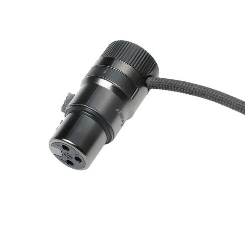 Alvin's Cables Rotatable Low-Profile XLR 3 Pin Male to Female Ultra-Flexible Coiled Cable, Aramid-Reinforced for Sony|Canon|Blackmagic Pro Cameras & Studio Audio(Black) in Kuwait