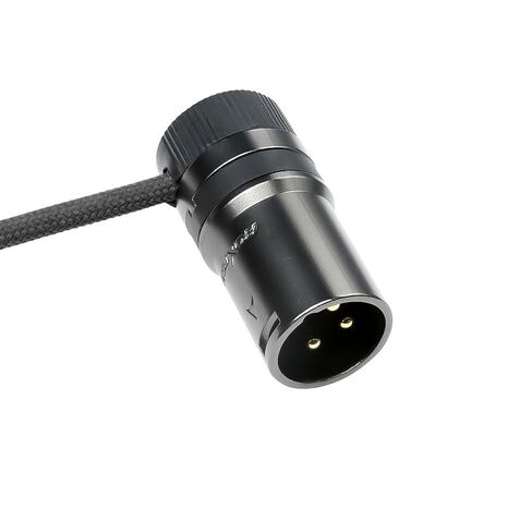 Alvin's Cables Rotatable Low-Profile XLR 3 Pin Male to Female Ultra-Flexible Coiled Cable, Aramid-Reinforced for Sony|Canon|Blackmagic Pro Cameras & Studio Audio(Black) in Kuwait
