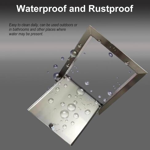 304 Stainless Steel Access Panel - Watertight Inspection Door, Easy Maintenance, 16x24 inch, Durable, Corrosion-Resistant, Ideal for Plumbing & Electrical Access in Kuwait