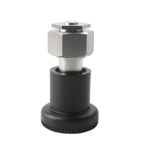 QX255 Indexing Plunger Dia 6mm 8mm Spring Loaded Pin Self Locking Reset Ball Head Positioning Bolt with Nut 1Pcs(QX255-C,6-10.5) in Saudi Arabia