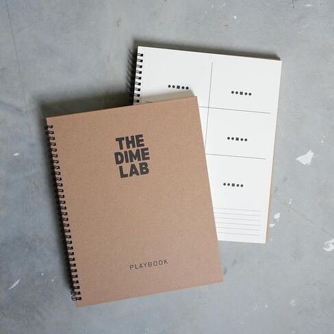 The Dime Lab Football Playbook - Coaching Notebook, 50 Double-Sided Pages in Kuwait