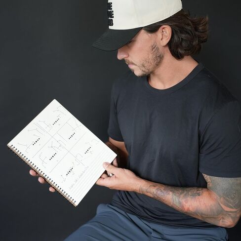 The Dime Lab Football Playbook - Coaching Notebook, 50 Double-Sided Pages in Kuwait