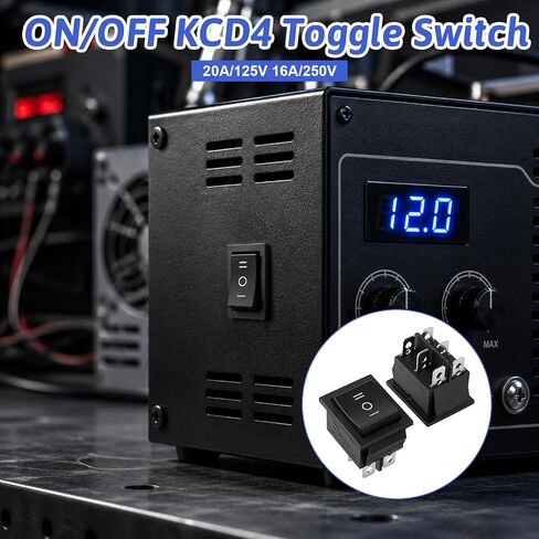 2 PCS DPDT Black Rocker Tpggle, 6 Pin 3 Way on off on Rocker Switch Single Pin Momentary Switches Mini Momentary Rockers Switches for Home Car Marine Supplies in Kuwait