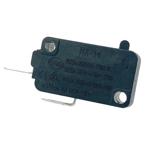 HK-14 مفتاح ميكرو مفتوح عادة (أسود 4 عبوات)، 16 أمبير 125/250 فولت تيار متردد SPST-NO مفتاح مكبس أساسي، متوافق مع هانيويل V7-1S37D13 لسلة مقلاة الهواء PowerXL وإصلاح فرشاة القرش الكهربائية الدوارة in Kuwait