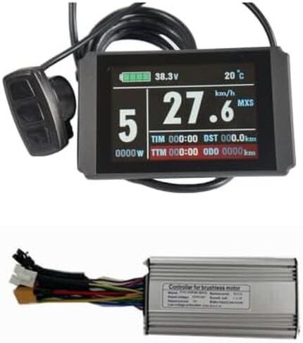 NBPOWER 36V/48V 750W 25A فرش وحدة تحكم في محرك التيار المستمر Ebike تحكم + KT-LCD8H عرض اللون مجموعة واحدة، تستخدم لمجموعة Ebike 750W-1000W. in Kuwait