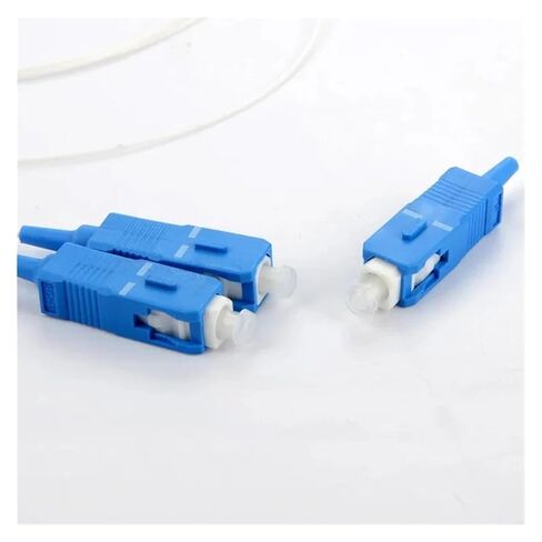 10pcs/lot Splitter 1X2 PLC SC/UPC Fiber Optic Single Mode 0.9mm G657A1 LSZH 1m PVC FTTH in Kuwait