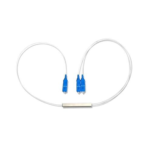 10pcs/lot Splitter 1X2 PLC SC/UPC Fiber Optic Single Mode 0.9mm G657A1 LSZH 1m PVC FTTH in Kuwait