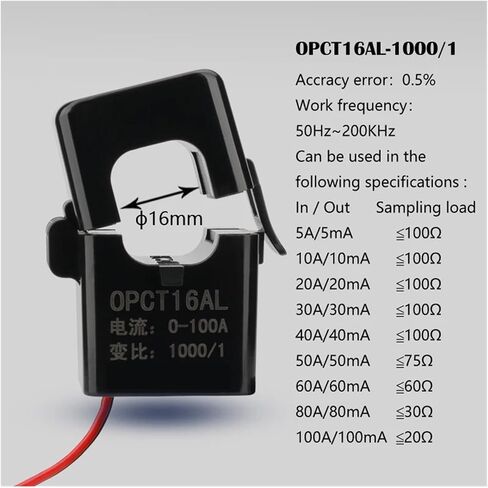 Miniature Split core Current Transformer OPCT16AL 100a/100ma 50a/25ma 100A/50mA 100a/20ma 100a/25ma(OPCT16AL 1000-1) in Kuwait