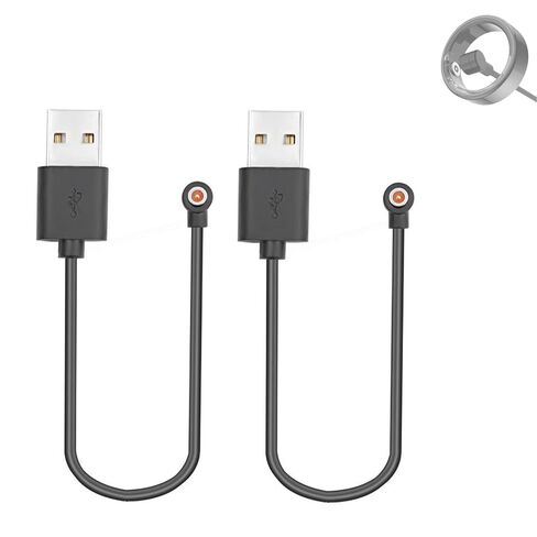 2 Pcs Magnetic Smart Ring Charger Cable, 4mm 1-Pin Replacement Charging Cord for R02 R09 R18 Smart Rings and Other Compatible Devices (NOT for Oura Ring and Samsung Ring) in Kuwait