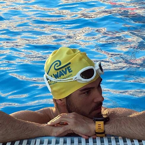 New Wave Swim Cap - Silicone (Yellow) in Kuwait