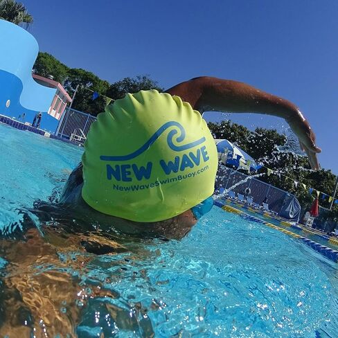 New Wave Swim Cap - Silicone (Yellow) in Kuwait
