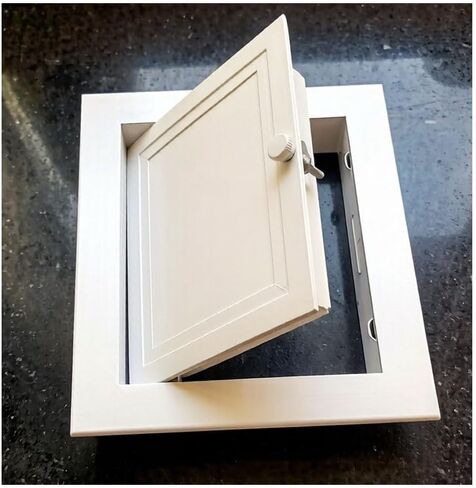 White Access Panel for Drywall & Laundry Chute - 5/6/12/16/20/26/36 Inch Plumbing Access Door & Electrical Cover Hatch (18x32in/46x81cm) - Durable, Easy Installation in Kuwait