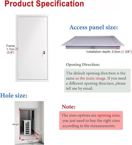 Fire Rated Recessed Metal Access Panel, Attic Door & Wall Hatch, Drywall Inspection Panel for Ceilings, Electrical & Plumbing Access Solutions in Kuwait