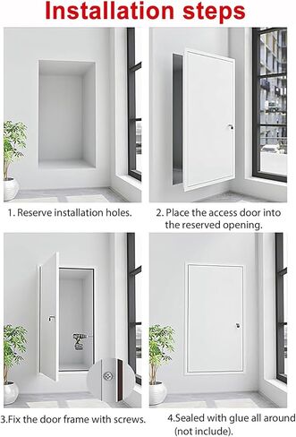 Fire Rated Recessed Metal Access Panel, Attic Door & Wall Hatch, Drywall Inspection Panel for Ceilings, Electrical & Plumbing Access Solutions in Kuwait
