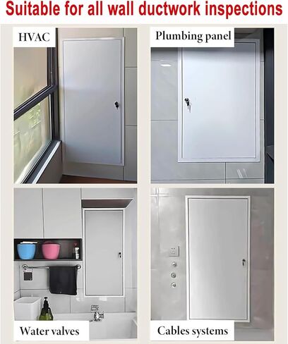 Fire Rated Recessed Metal Access Panel, Attic Door & Wall Hatch, Drywall Inspection Panel for Ceilings, Electrical & Plumbing Access Solutions in Kuwait