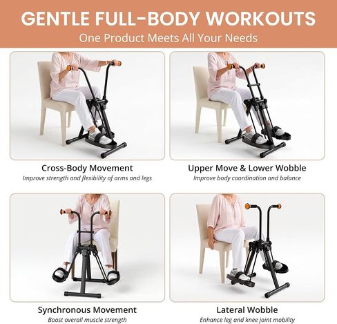 Pedal Exerciser Bike for Seniors – Arm, Leg, Hand & Knee Elderly Exercise Equipment, Sit-Down Home Workout Machine for Total Body, Upper & Lower Limb Trainer in Saudi Arabia