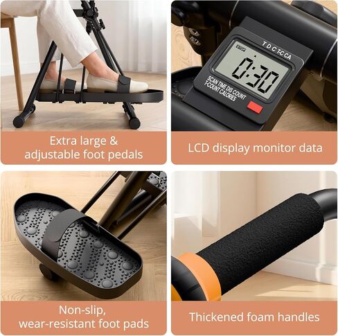 Pedal Exerciser Bike for Seniors – Arm, Leg, Hand & Knee Elderly Exercise Equipment, Sit-Down Home Workout Machine for Total Body, Upper & Lower Limb Trainer in Saudi Arabia