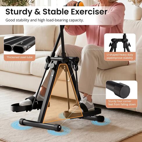 Pedal Exerciser Bike for Seniors – Arm, Leg, Hand & Knee Elderly Exercise Equipment, Sit-Down Home Workout Machine for Total Body, Upper & Lower Limb Trainer in Saudi Arabia