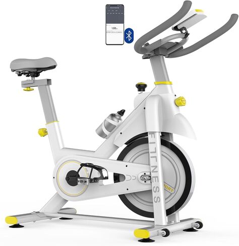 Indoor Exercise Bike, 30 lbs Flywheel, LCD Monitor, 330 lbs Weight Capacity, Tablet Mount, Comfortable Seat in Saudi Arabia