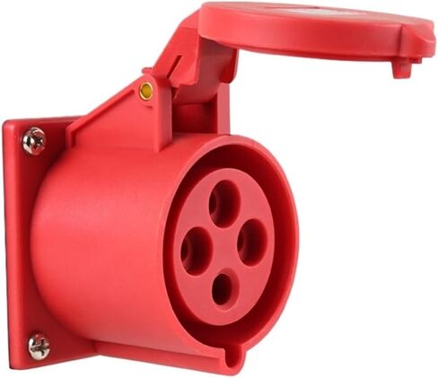 Industrial Plug and Socket 4 core 32A Docking Aviation Waterproof and dustproof Non-Explosion-Proof Connector Three-Phase Power | Concealed socket in Kuwait