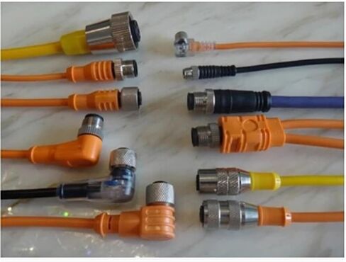 5 متر M12 * 1 4-سلك 4-pin NPN/PNP NO + NC دفع في الاستشعار موصل أنثى 5 متر كابل in Kuwait