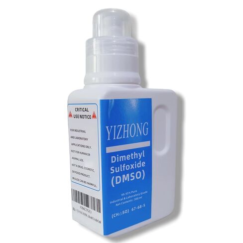 مذيب ييتشونغ ثنائي ميثيل سلفوكسيد (DMSO)، 300 مل | نقي بنسبة 99.95%، من الدرجة الصناعية والمختبرية، زجاجة HDPE، 10 أونصة in Kuwait