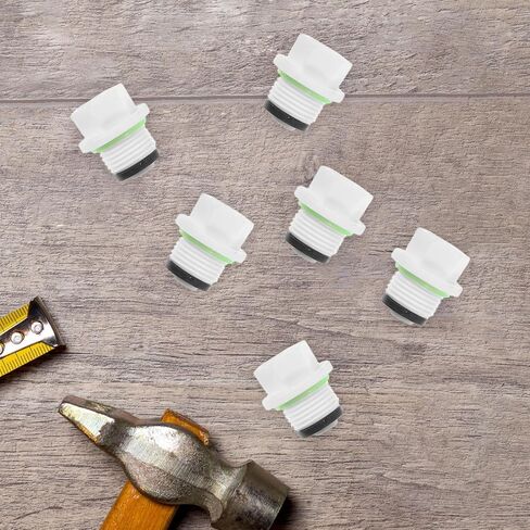 Hose Diameter 20pcs Plugs Thread White Threaded Plastic 1/2 20mm Multi-use Pipe End Caps High Flexibility Leak Prevention Stopper Universal Fit Outdoor in Kuwait