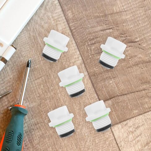 Hose Diameter 20pcs Plugs Thread White Threaded Plastic 1/2 20mm Multi-use Pipe End Caps High Flexibility Leak Prevention Stopper Universal Fit Outdoor in Kuwait