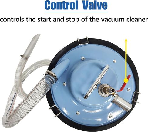 مكنسة كهربائية صناعية من TECHTONGDA مع حقيبة تجميع الغبار، مكنسة كهربائية جافة ورطبة سعة 5 جالون بقوة 5 حصان، خرطوم 1-1/4 بوصة، بحد أقصى. لزوجة السائل 3000CP in Kuwait